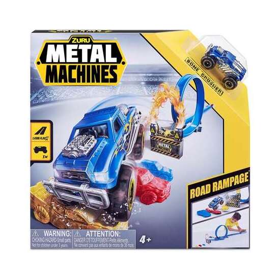 PISTA METAL MACHINES CON LOOPING, INCLUYE 1 COCHE 30X6X30CM image 0