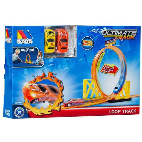 PISTA ULTIMATE TRACK CON LOOPING 150 CM ¡HAZ LAS ACROBACIAS MÁS INCREÍBLES! INCLUYE 1 COCHES image 1