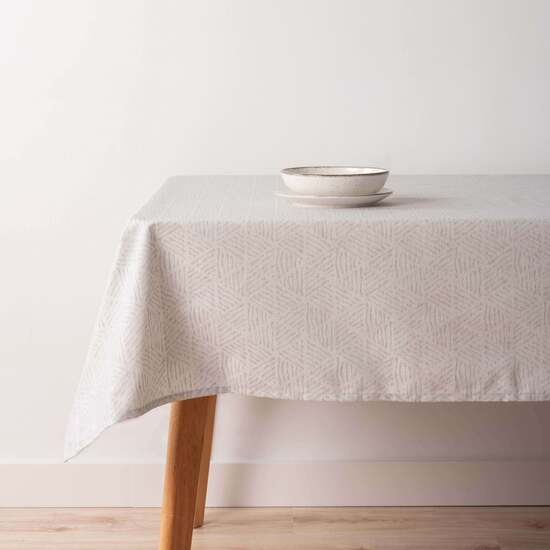 MANTEL ANTIMANCHAS JACQUARD BACOLI 31990C GRIS ALMA image 0