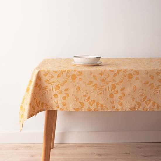MANTEL ANTIMANCHAS JACQUARD BACOLI 32010D2 GOLD image 0