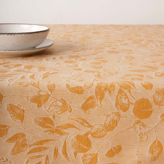 MANTEL ANTIMANCHAS JACQUARD BACOLI 32010D2 GOLD image 3