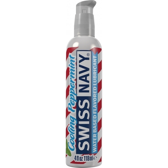 SWISS NAVY FLAVORS - COOLING PEPPERMINT - 4OZ image 0
