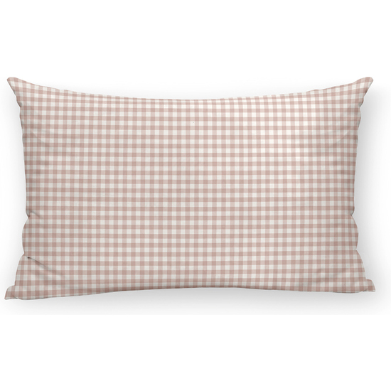 FUNDA DE ALMOHADA 100% ALGODÓN VICHY ROSA image 0