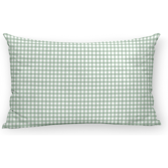 FUNDA DE ALMOHADA 100% ALGODÓN VICHY MINT image 0