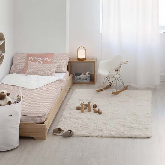 SACO NÓRDICO 100% ALGODÓN VICHY ROSA image 0