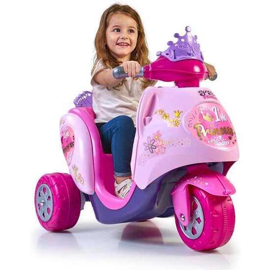 TRIMOTO BATERIA 6V SCOOTY LITTLE PRINCESS 84X72X52 CM image 5