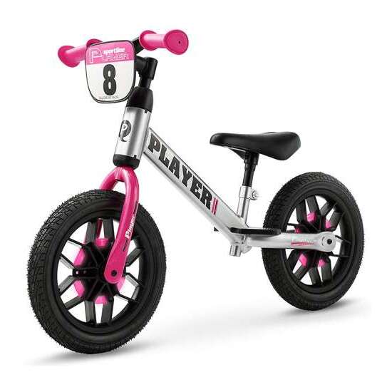 BICICLETA SIN PEDALES NEW BIKE PLAYER CON LUCES ROSA10" image 0