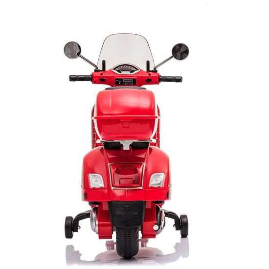 MOTO VESPA ROJA 2 MOTOR DE 30 W BATERIA12 V 7AH INCLUYE MP3 image 1