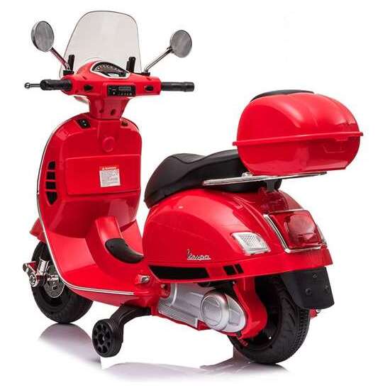 MOTO VESPA ROJA 2 MOTOR DE 30 W BATERIA12 V 7AH INCLUYE MP3 image 2