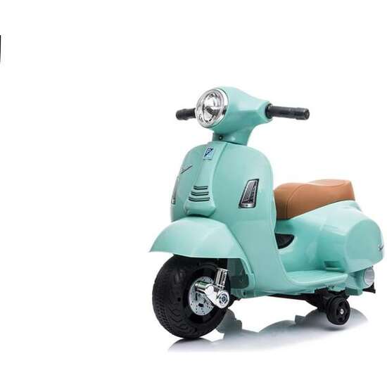 MINI VESPA VERDE OLIVA MP- 6V 4 AH - 1 MOTOR image 0