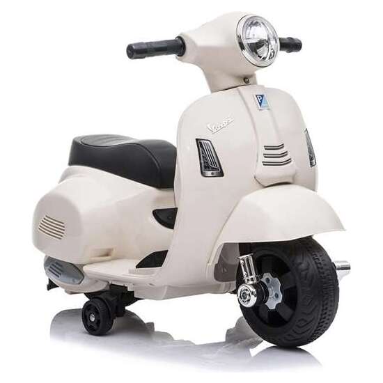 MOTO MINI VESPA BLANCA 6V 4 AH - 1 MOTOR image 0