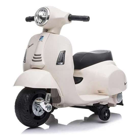 MOTO MINI VESPA BLANCA 6V 4 AH - 1 MOTOR image 1