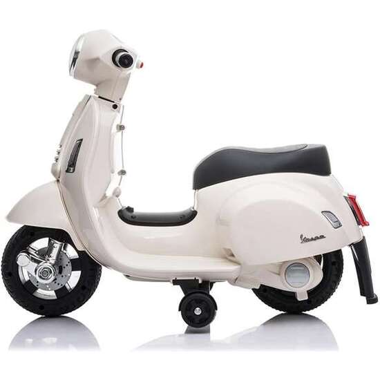 MOTO MINI VESPA BLANCA 6V 4 AH - 1 MOTOR image 3