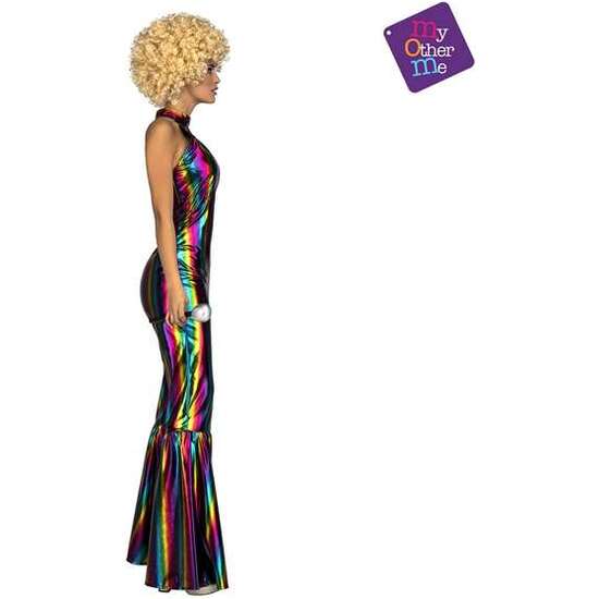 DISFRAZ ADULTO RAINBOW DISCO JUMPSUIT TALLA M-L image 1