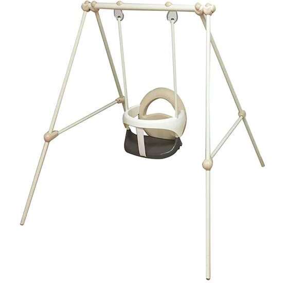 COLUMPIO DE METAL BABY SWING BEIGE 120X124X120 CM image 3