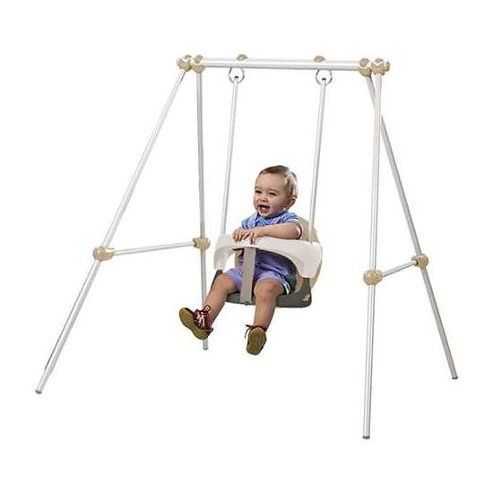 COLUMPIO DE METAL BABY SWING BEIGE 120X124X120 CM image 4