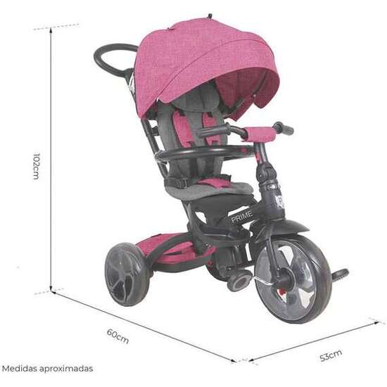 NEW PRIME TRICYCLE PINK image 1