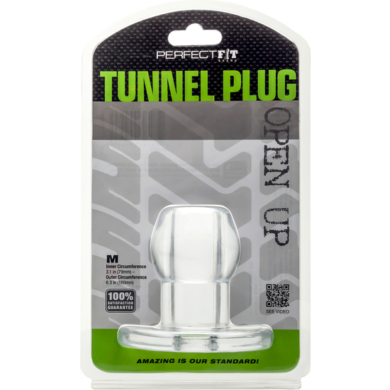 ASS TUNNEL PLUG SILICONE CLEAR M image 1