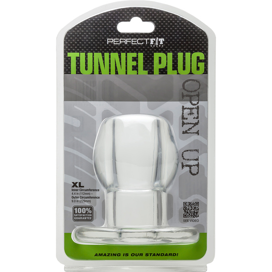 ASS TUNNEL PLUG SILICONE CLEAR XL image 1