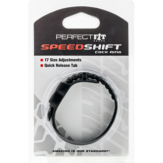 SPEED SHIFT COCK RING BLACK image 1