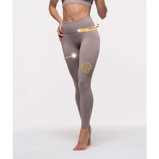 LEGGING DEPORTIVO CON FIBRA EMANA 3D, TERRA image 0