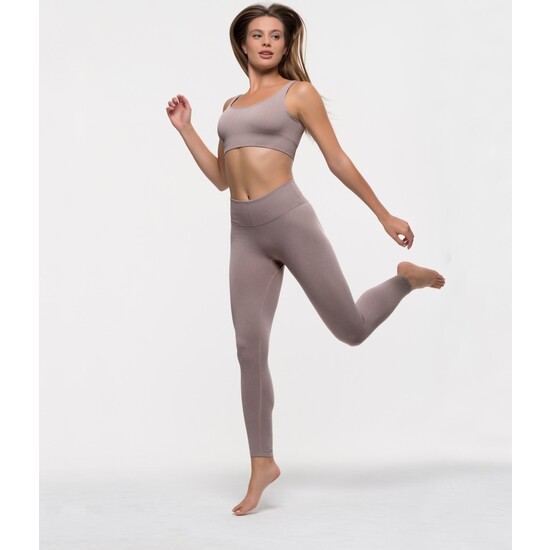 LEGGING DEPORTIVO CON FIBRA EMANA 3D, TERRA image 2