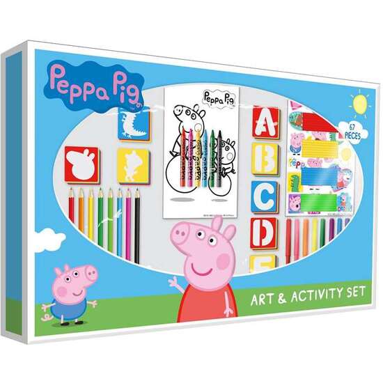 PEPPA PIG MEGA CAJA DE ACTIVIDADES SET 67 PIEZAS image 0