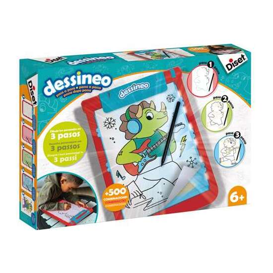 JUEGO DESSINEO PERSONAJES ¡APRENDE A DIBUJAR PASO A PASO! CON 24 PLANTILLAS image 0