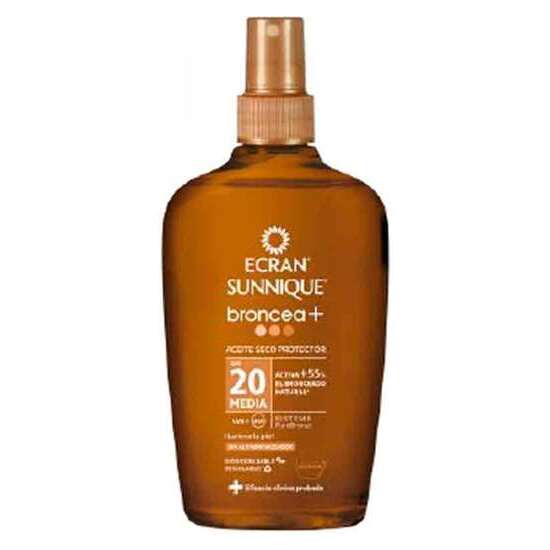 ACEITE PROTECTOR SUNNIQUE BRONCEA+ F20 200ML ECRAN image 0