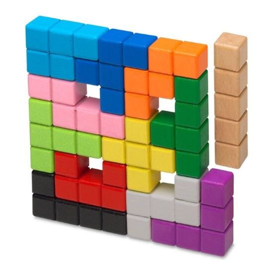 JUEGO PENTOMINOS MADERA CAJA METAL image 1