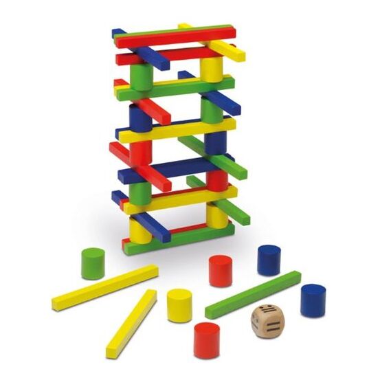 JUEGO BALANCE MADERA CAJA METAL image 1
