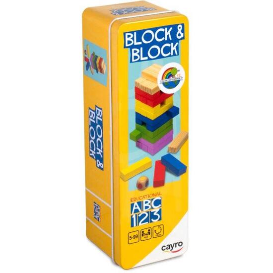 JUEGO BLOCK & BLOCK MADERA 36 PZAS. image 0