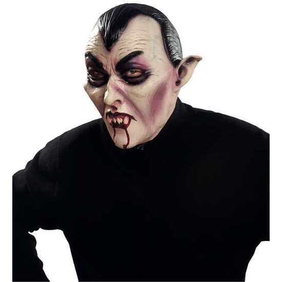 FULL VAMPIRE LATEX MASK ONE SIZE image 0