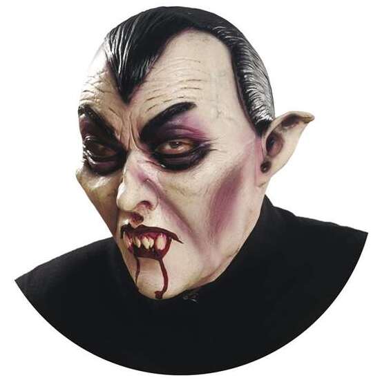 FULL VAMPIRE LATEX MASK ONE SIZE image 1