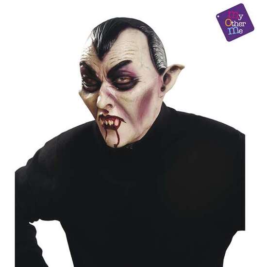 FULL VAMPIRE LATEX MASK ONE SIZE image 2
