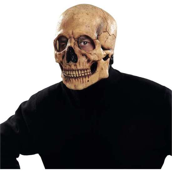 FULL SKULL LATEX MASK ONE SIZE image 0