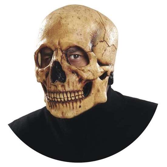 FULL SKULL LATEX MASK ONE SIZE image 1