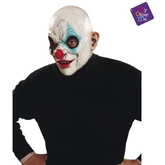 FULL CLOWN LATEX MASK ONE SIZE image 0