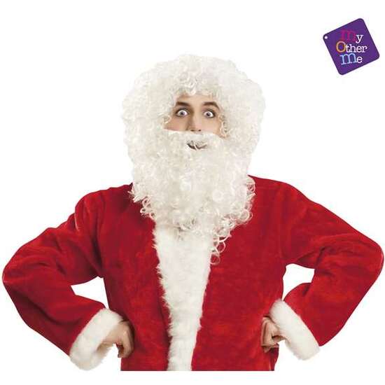 PELUCA Y BARBA PAPÁ NOEL ADULTO 195 G image 1