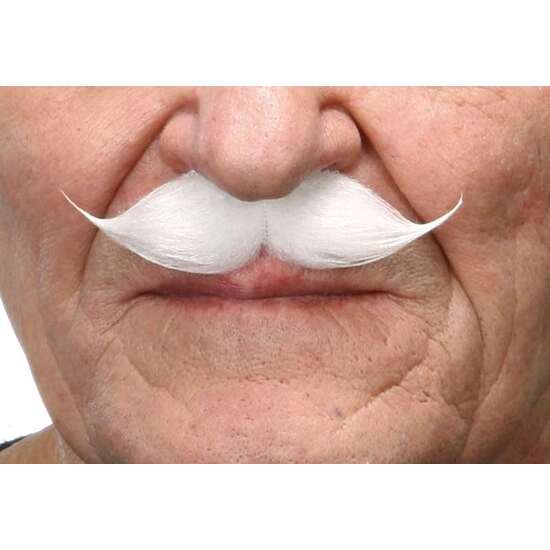 BIGOTE BLANCO TALLA ÚNICA image 0