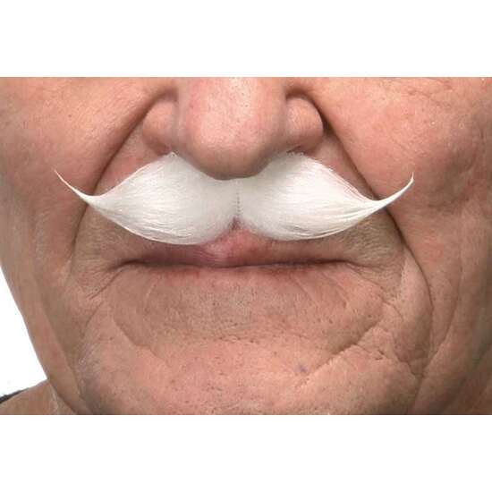 BIGOTE BLANCO TALLA ÚNICA image 1