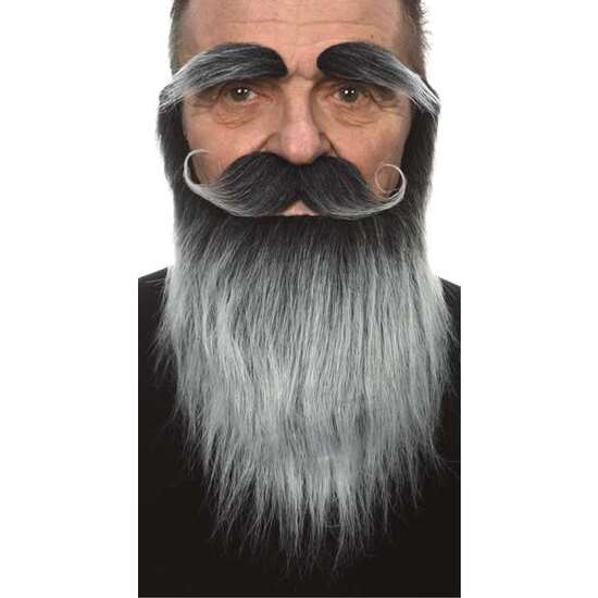 BARBA, BIGOTE Y CEJAS ADULTO TALLA ÚNICA image 1