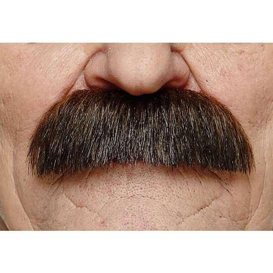 BIGOTE CASTAÑO ADULTO TALLA ÚNICA image 0