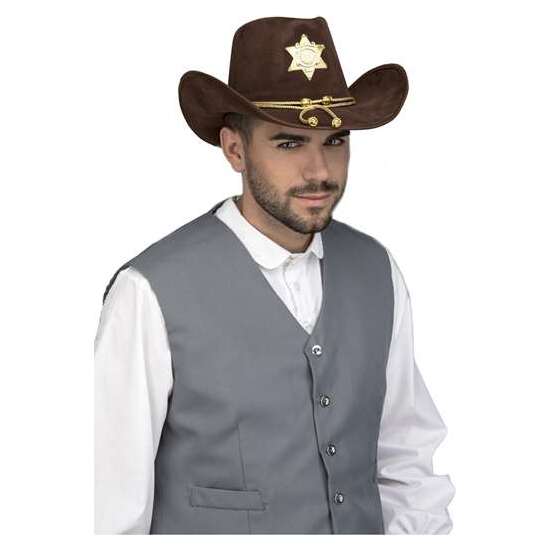 SOMBRERO SHERIFF 59 CM image 1