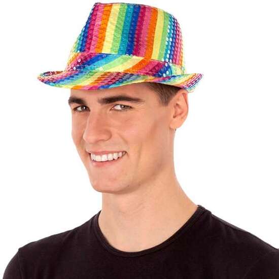 SOMBRERO LENTEJUELAS RAINBOW T/58 image 2