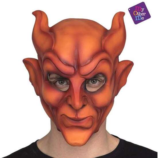 FULL DEVIL LATEX MASK ONE SIZE image 0