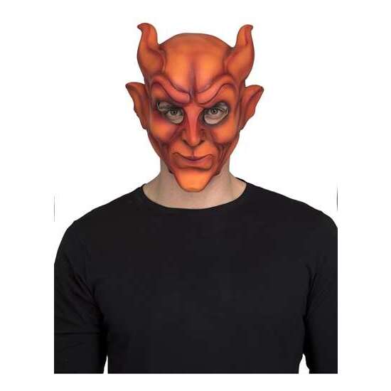 FULL DEVIL LATEX MASK ONE SIZE image 1