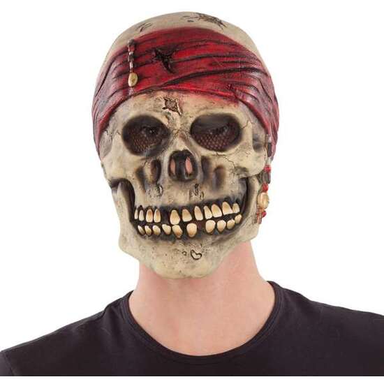 FULL SKULL LATEX MASK ONE SIZE image 0