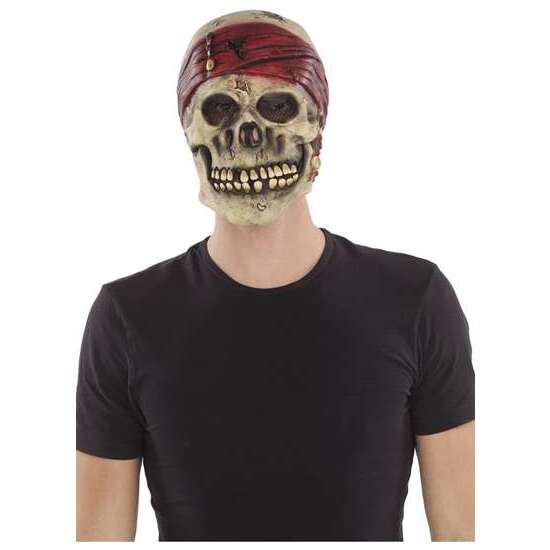 FULL SKULL LATEX MASK ONE SIZE image 1