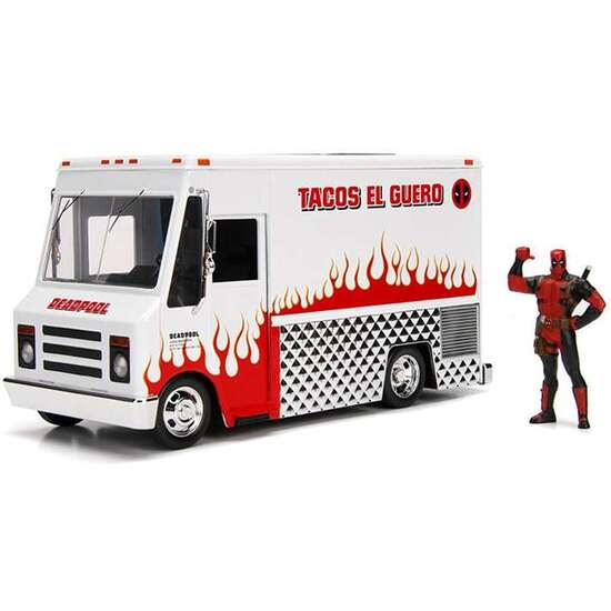 DEADPOOL TACOTRUCK METAL 1:24 CON FIGURA image 0